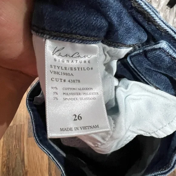 KanCan Kurvy Dark Blue Jeans Size 26 EUC Ultra High Rise Ankle Skinny - Picture 5 of 5